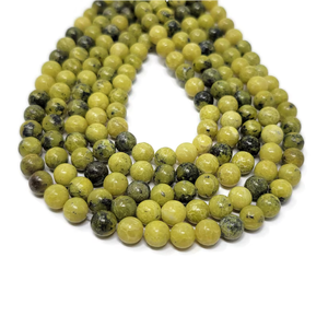 Collier en cristal naturel, perles de serpentins lisses, pierre rouge polie, bijoux, brin lâche, grossiste en pierres précieuses pour la guérison - Product Image 6