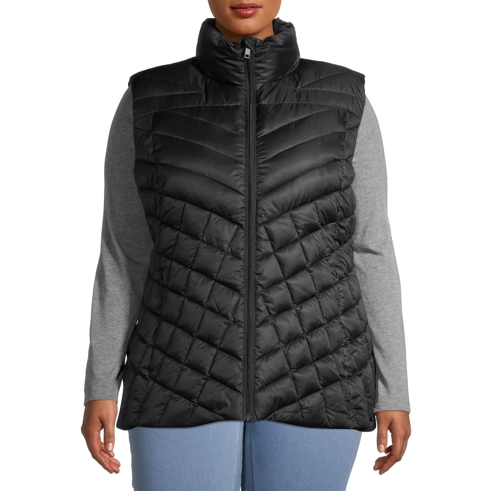 Wholesale Women's Puffer Vest Lightweight Packable Sleeveless Quilted Vest Jackets for women