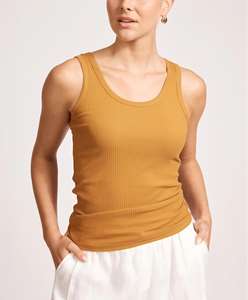 Custom Women's Active Sports Yoga Running Wear Halter Sleeveless Tops Wholesale Breathable Casual Ribbed Tank Top Woman - Product Image 5