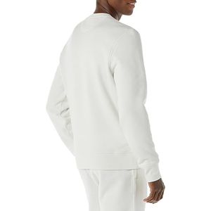Sweat-shirt ample à col rond de couleur unie et à manches longues pour hommes pulls en tissu imprimé d'usine personnalisés pour le commerce extérieur - Product Image 5