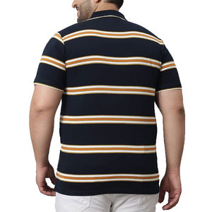 Polo de algodón transpirable de talla grande para hombre de la mejor calidad suave tejido de punto de secado rápido con diseño estampado - Product Image 3