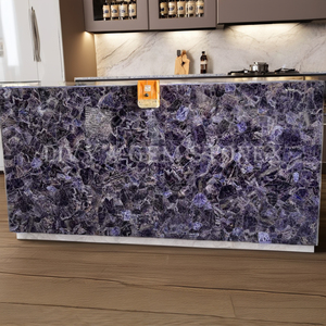 Matériau de pierre naturelle de première qualité en dalle d'améthyste foncée - Product Image 2