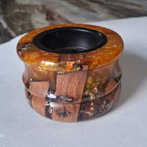 Quemador de Incienso de Resina de Madera con Soporte Acrílico, Diseño Personalizado, Hecho a Mano, Lujoso, Árabe, Ecológico, Hecho en India, Juego de Quemadores de Bakhoor Aromáticos - Product Image 6