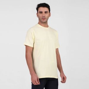 เสื้อยืดถักสำหรับผู้ชายฤดูร้อน พร้อมโลโก้สั่งทำ OEM ทรงเข้ารูป คอกลม แขนสั้น สไตล์ลำลอง สีพื้นเรียบ ปักลาย 3 มิติ - Product Image 3