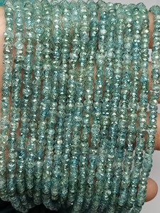 ลูกปัดเซอร์คอนเจียระไนเหลี่ยมเพชรพลอยสีฟ้าธรรมชาติขนาด3.50-4มม. สำหรับการทำเครื่องประดับ - Product Image 6