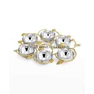 Fruteros de metal Premium con elegantes acabados perfectos para ajustes de mesa contemporáneos disponibles a precio de venta - Product Image 6