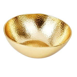 Tazón para Servir Chocolate de Metal Dorado Hecho a Mano, Accesorio para Bodas al por Mayor, Tazón para Chocolate Moderno, Ecológico, Precio de Fábrica - Product Image 2