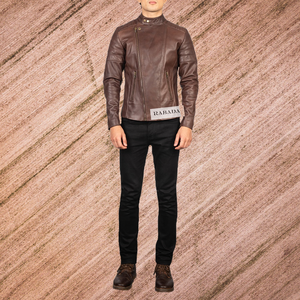 Última moda chaqueta de cuero diseño personalizado chaqueta de cuero diferente color original de los hombres chaqueta de cuero de oveja para la temporada de invierno - Product Image 5