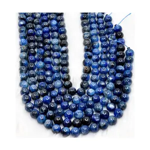 Perles Rondes en Kyanite Naturelle de Qualité Supérieure, 8mm, pour la Fabrication de Bijoux, Vente en Gros - Anshul Impex - Product Image 1
