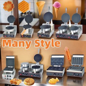 China Manufacturers Small Price Pakistan Icecream Making Cookie Baker 220v Biscuit Ice Cream Waffle Cone Maker <strong>Machine</strong> for <strong>Wafer</strong> - Product Image 1