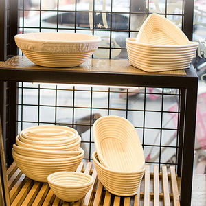 ชุดตะกร้าหวายสำหรับพักแป้งขนมปัง ขนาดสั่งทำได้ ทอมือ ทรงกลม วัสดุหวายดิบ สำหรับทำขนมปัง อบ หมัก และขึ้นรูป - Product Image 6