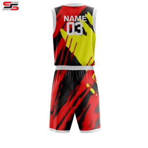 Uniforme de equipo de baloncesto, camiseta y pantalones cortos para niños, uniformes de baloncesto, uniforme de baloncesto personalizado por sublimación - Product Image 2