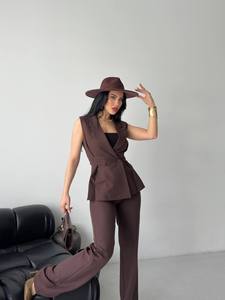 Vestidos de Lona Personalizados para Mujer, Marca Privada, Ecológicos, Vintage, Elegantes, de Verano, Largos, de Manga Corta, 320g, al por Mayor - Product Image 2