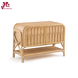 New Collection Natural Best Rattan Furniture for Kids Bedside Table Rattan Cabinet Rattan Wicker Boho Shelf - Product Image 2