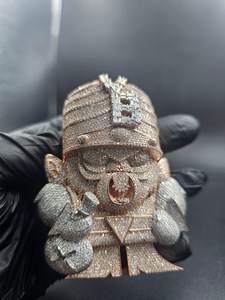 Colgante de Personaje de Dibujos Animados con Moissanita Tallada en Hielo, Chapado en Oro, Plata 925, Personalizable, Joyería Fina para Amigos y Fiestas - Product Image 2