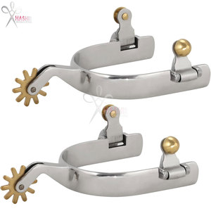 1 Par de Espuelas de Acero Inoxidable para Hombre y Mujer, Espuelas Vaqueras Occidentales con Engranaje de Cobre, Accesorios para Botas Ecuestres de Equitación - Product Image 6