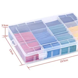 328Pcs Krimpkous Roll Capsule Kleine Pakket Warmte Krimpfolie Tassen Label Flexibele Krimpkous Kit