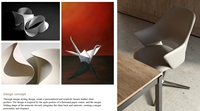 Chaise de bureau pivotante SITSTAR en cuir véritable pour réception, visiteurs, salles de réunion et projets de design de bureaux