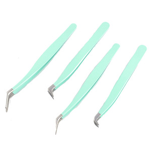 Pinces à cils à pointe en fibre, étiquette privée, fabrication personnalisée, pinces à cils à pointe en fibre droite pour un confort professionnel des cils - Product Image 2
