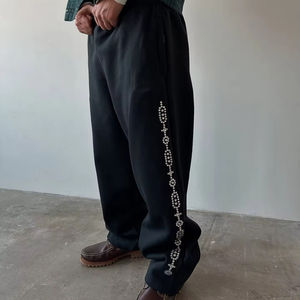 กางเกงวอร์มประดับเพชรเทียม ขายส่ง คุณภาพพรีเมียม MOQ ต่ำ บริการ OEM รับทำโลโก้ ขายดี ยอดนิยม - Product Image 5