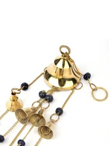 กระดิ่งแขวนทำจากทองเหลืองยาว44ซม. พร้อมกระดิ่งวินเทจโซ่พร้อมเชือกแขวนตกแต่งสำหรับงานแต่งงาน - Product Image 4