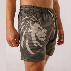 Alta calidad casual streetwear pantalones cortos para hombre Jogger logotipo personalizado tablero correr nadar pantalones cortos de malla para los hombres - Product Image 3