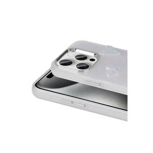 Coque arrière de protection Netzy Premium pour iPhone 15 Pro Max, motif ours en relief, silicone brillant, PC électroplaqué, pour filles - Product Image 6