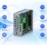 Computadora Industrial Delgada de 4P DC 12-28V con 6 COM, 8 USB3.1, 1 Ranura PCIe X16 y Tecnología de IA