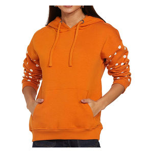 Vente en gros de sweats à capuche amples pour femmes, en coton, avec logo personnalisé brodé, style décontracté, surdimensionnés - Product Image 5