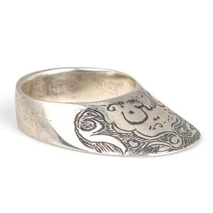 Men's 925 Sterling Silver Cluster <b>Ring</b> Yasin <b>Name</b> Engraved with Zircon Stone Platinum Bezel Setting for Religious Gifts - Product Image 1