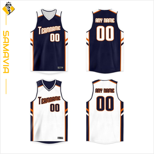 Camisetas reversibles de malla de baloncesto: fabricante de EE. UU., ropa de equipo de doble cara - Product Image 1