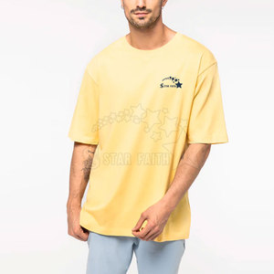 Camiseta extragrande de algodón para hombre, ropa de calle holgada de estilo holgado, camiseta informal mezclada de algodón, Camiseta extragrande para hombre - Product Image 1