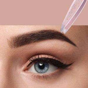 Pince à épiler en acier inoxydable personnalisée durable de qualité supérieure, pointe pointue pour les poils fins, écologique, légère, prix raisonnable - Product Image 3