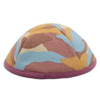 Kippa Personalizada de Moda, Color Mixto, Estampada, de Algodón Puro, Cuello Redondo, Gorro Judío