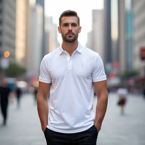 Nuevo diseño de los hombres de alta calidad Polo Logo personalizado de verano de manga corta para hombre Golf Polo Tennis Shirt - Product Image 2