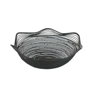 Cesta de fruta de hierro de nuevo diseño para sala de estar moderna cesta de aperitivos de frutas para el hogar del proveedor indio - Product Image 4