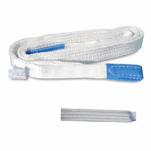 Material Round Safety Belts Webbing Rope Lifting Sling Polyester One Way Slings for Lifting 7:1 300mm 12 Ton Lifting