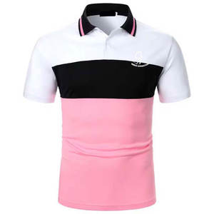 Camisetas Polo de color sólido para parches personalizados Camiseta Polo de golf de contraste de alta calidad para hombres hecha en Pakistán - Product Image 1