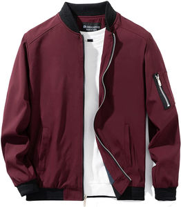 Chaqueta Bomber con Capucha para Hombre, Nueva, Elegante, al Mejor Precio, Impermeable, Ecológica, de Invierno, en Oferta, Cómoda, Ajustable, Informal - Product Image 1