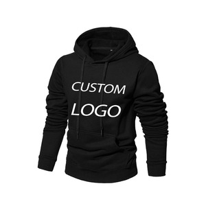 Sudadera con capucha de algodón con logotipo personalizado para hombres mejor valorados Sudaderas con capucha cálidas de invierno informales Sudaderas con capucha de lana de algodón pesado para hombres - Product Image 3