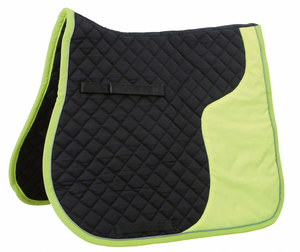 Tapis de selle matelassé en coton de qualité supérieure – Couverture de selle pour cheval bicolore |   Tapis de selle de luxe bicolore pour cheval – Conception en coton matelassé doux - Product Image 1