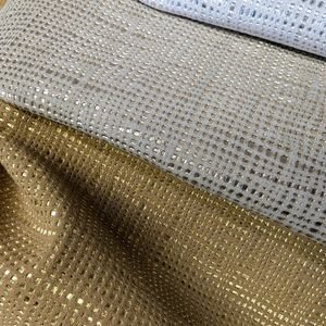 NETWORK-Bolsos de cuero de lujo con efecto de malla metálica de piel de vaca, accesorios de moda, stock Premium listo - Product Image 1