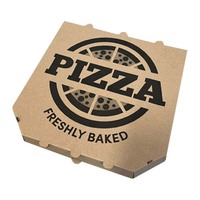 Vente en gros de boîtes d'imprimante à passage unique Boîte à pizza hexagonale écologique de 50cm * 50cm avec votre propre logo