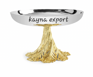 Soporte de fundición de Metal artesanal de tendencia, cuenco para servir con acabado de madera Natural, vajilla para el hogar y el restaurante, cuenco para uso en la cocina - Product Image 6