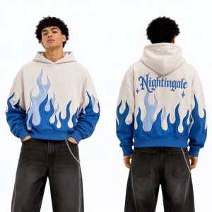 Custom Logo Winter Casual <b>Plain</b> Dyed Heavyweight Fleece 100% Organic Cotton Eco-Friendly Drop Shoulder Pullover <b>Hoodie</b> - Product Image 6