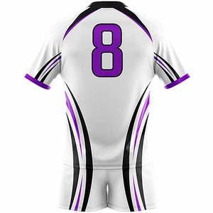 Tenue de rugby au design unique, nom et logo d'équipe personnalisés, nouvelle arrivée pour adultes, respirante, 100% polyester, ensembles de tenues de rugby - Product Image 4