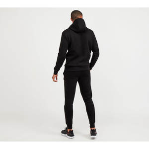 Ensembles 2 pièces personnalisables avec LOGO – Survêtements vintage unis coupe classique pour hommes – Tenues de sport décontractées avec sweats à capuche - Product Image 4