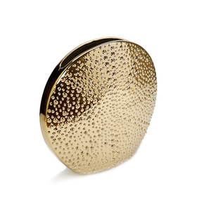 Venta al por mayor moderno oro hierro martillado piso florero decorativo de lujo accesorio costero diseño hecho a mano a granel - Product Image 1