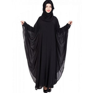 Abaya moderne islamique en mousseline de soie, Abaya de dubaï, Abaya musulman ouvert, Abaya vente en gros, nouvelle mode musulmane robe traditionnelle - Product Image 2