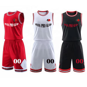 Uniforme de basket-ball pour hommes conception personnalisée grande taille 100% polyester respirant sublimation impression logo personnalisé sans manches - Product Image 1